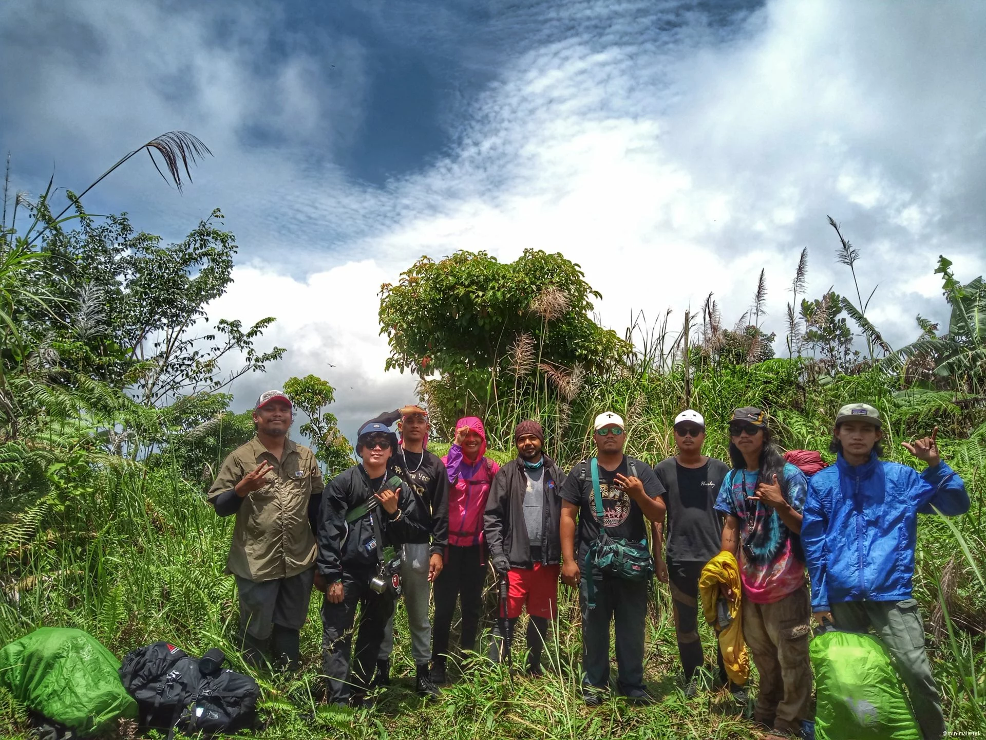 Adventurous hiking through Mt. Timolan's challenging terrain